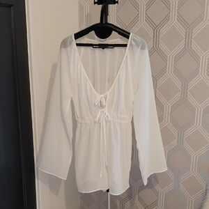 Elegant White Women's Cover Up